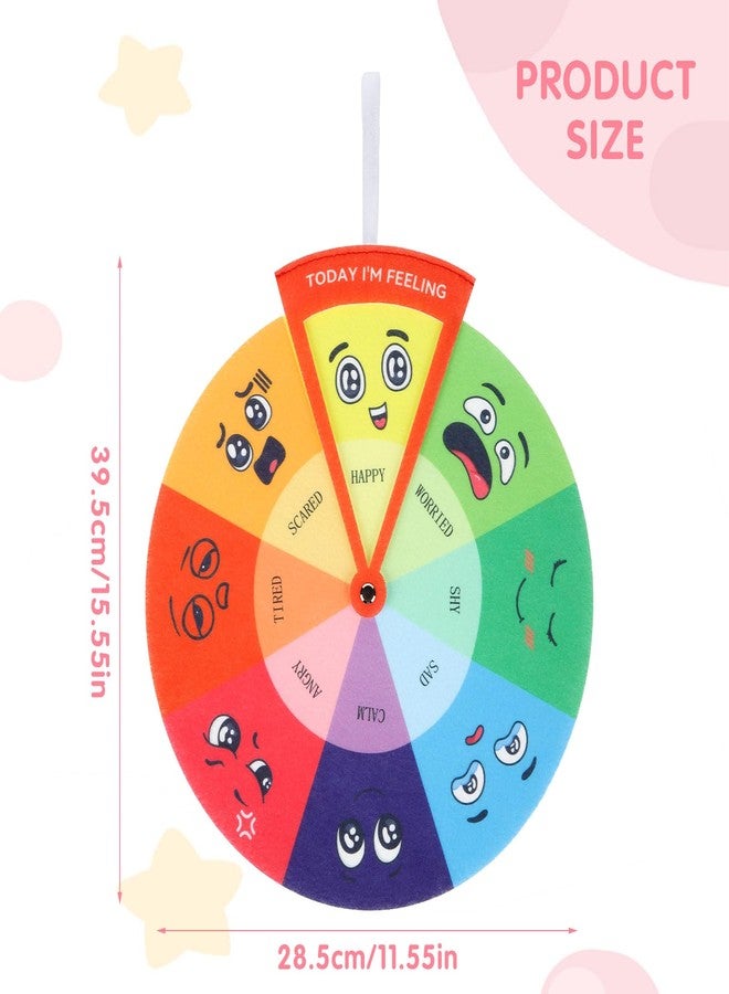 2 MULE TEAM Feelings Wheel for Kids, Emotions Wheel, Feeling Chart for Kids, Emotion Chart for Kids Emotional Toys for Toddlers and preschoolers Emotional Psychology Tool Decor - Image 5
