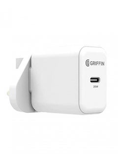 Griffin 20W Powerblock USB C PD Mains Charger with UK/EU Clips