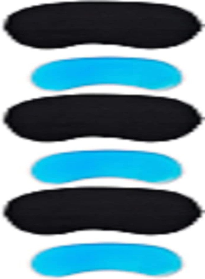 NEEV ENTERPRISE (PACK OF 3) Eye Mask For Sleeping Men Women With Cooling Gel For Night Deep Sleep, Dark Circles, Puffy Eye's, Dry Eyes And Eye Fatigue (BLACK COLOUR) - Image 1