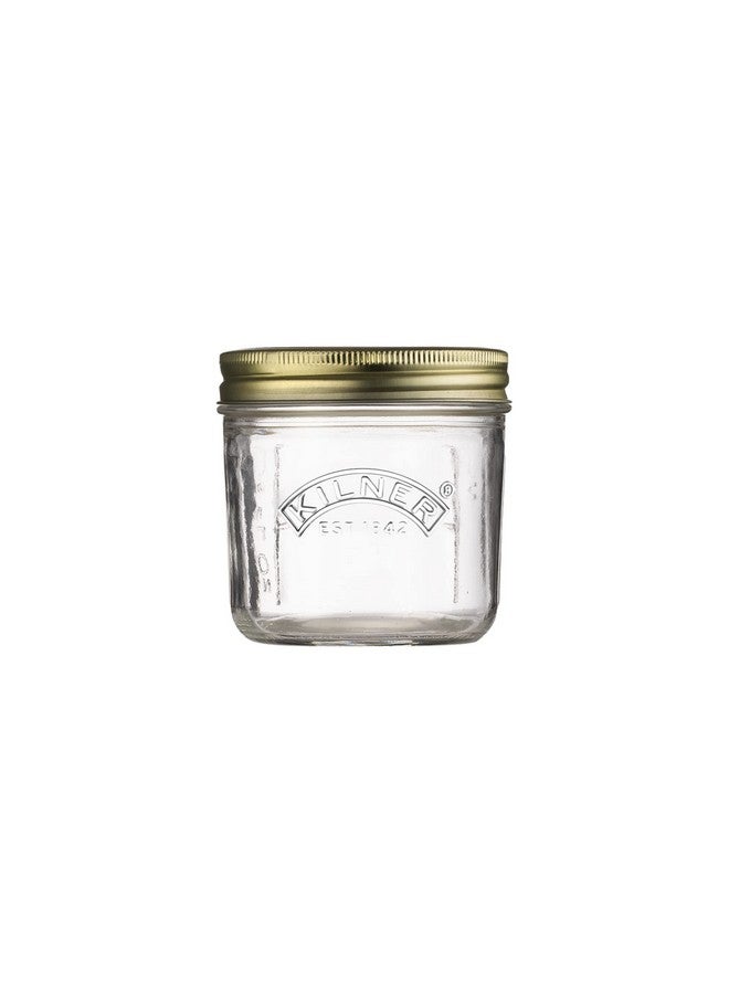 Kilner Wide Mouth Preservative Jar 200ml, Preserving Jars with Screw Lids for Storing and Preserving Healthy, Home Grown Foods, 100% Leak-Proof, Dishwasher Safe - Image 1