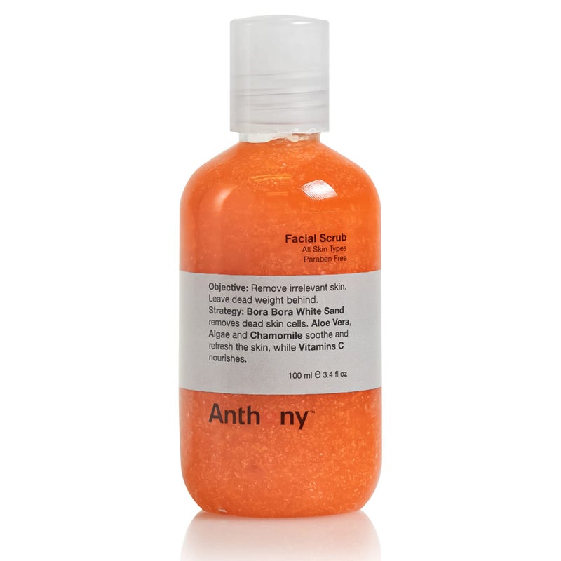 Anthony Facial Scrub â€“ Menâ€™s Exfoliating Face Wash with Vitamin C, Aloe, Chamomile and Algae for Deep Cleansing and Detoxifying 3.4 Fl Oz - Image 2