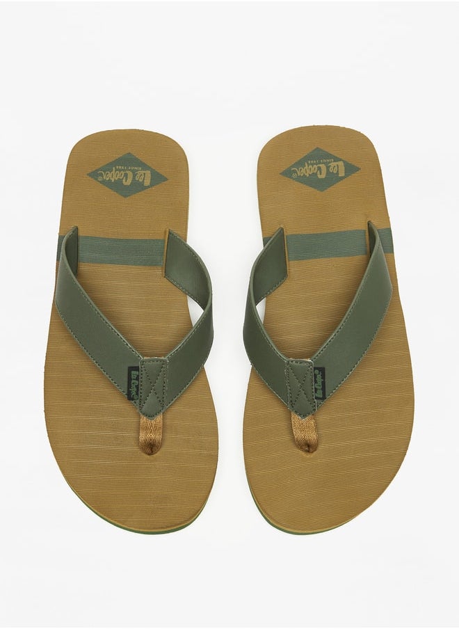 Lee Cooper - Men's Logo Print Flip Flops - Image 1