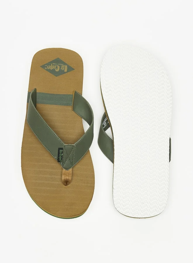 Lee Cooper Men's Logo Print Flip Flops