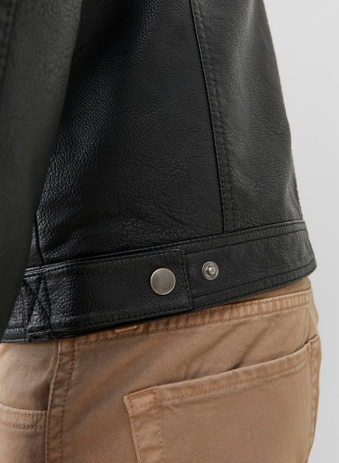 برودكت جاكيت بايكر بجيوب وسحَّاب غلق - Image 4