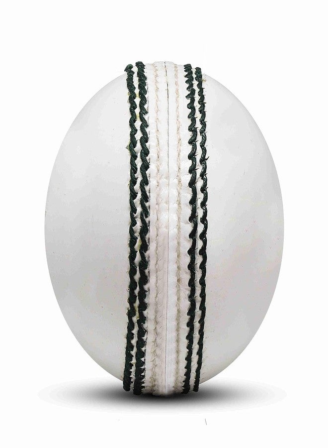 Fervor Spel Tournament Cricket Leather Ball (Pack of 2, White) - Image 4