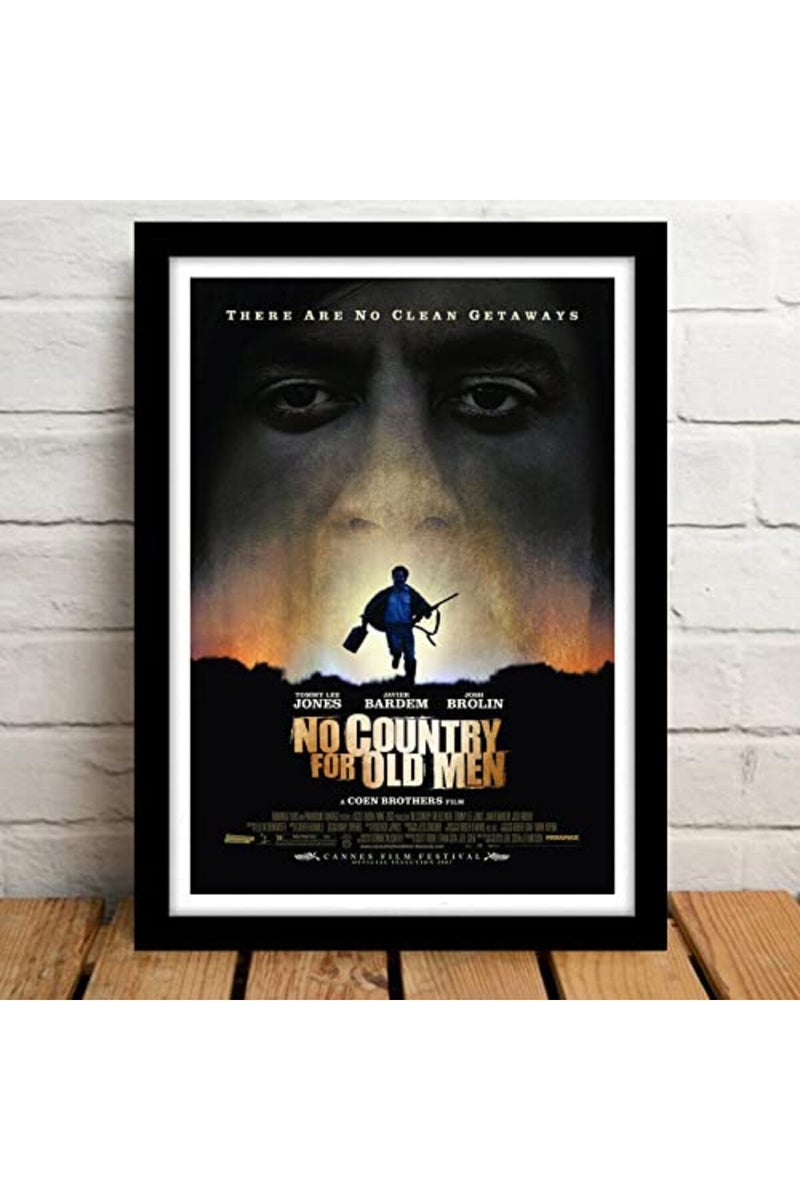 GRAY WALL Framed Minimal Art Poster - No Country For Old Men - Image 2