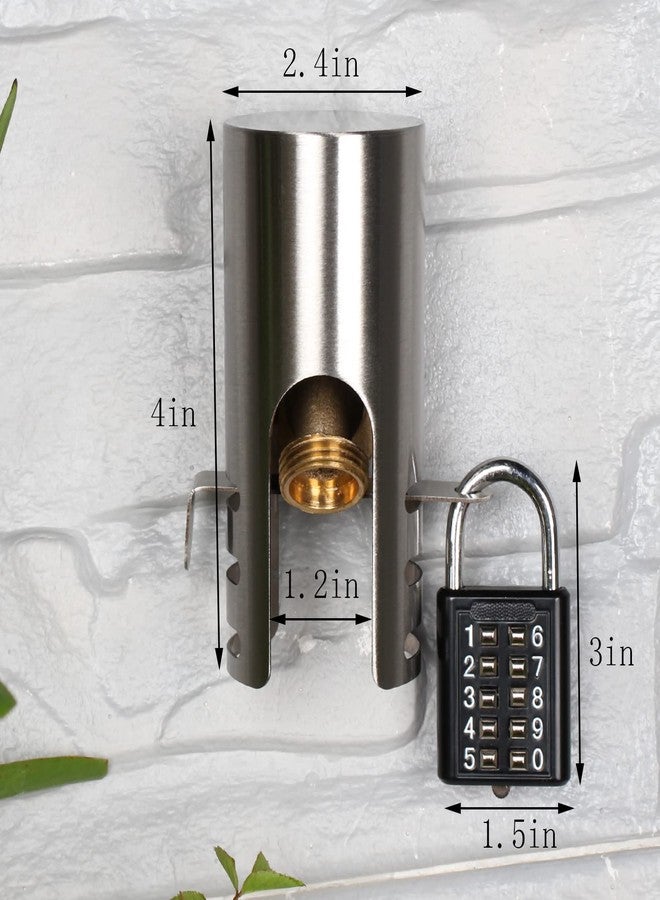 TEMEILI Outdoor Faucet Lock System -to Prevent Water Theft,(with Password Lock) Prevent Water Theft by Cover and Code Lock,Stop Unauthorized Water use and Vandalism,Easy to Instal - Image 3