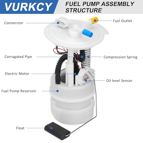 Vurkcy Electric Fuel Pump Module Assembly Compatible with 2004 2005 2006 Nissan Altima 2.5L 3.5L, 2004-2008 Nissan Maxima 3.5L, 2004-2009 Nissan Quest V6 3.5L, E8545M, w/o California Emission - Image 2