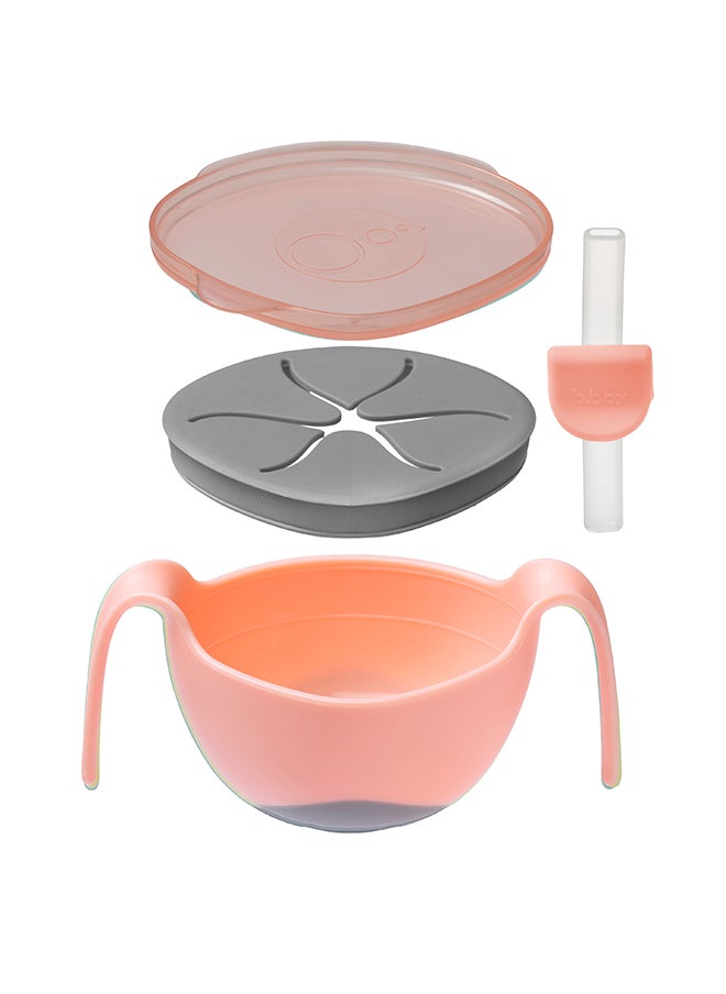 b.box Toddler Bowl And Straw - Tutti Frutti,  6M+  - Image 2
