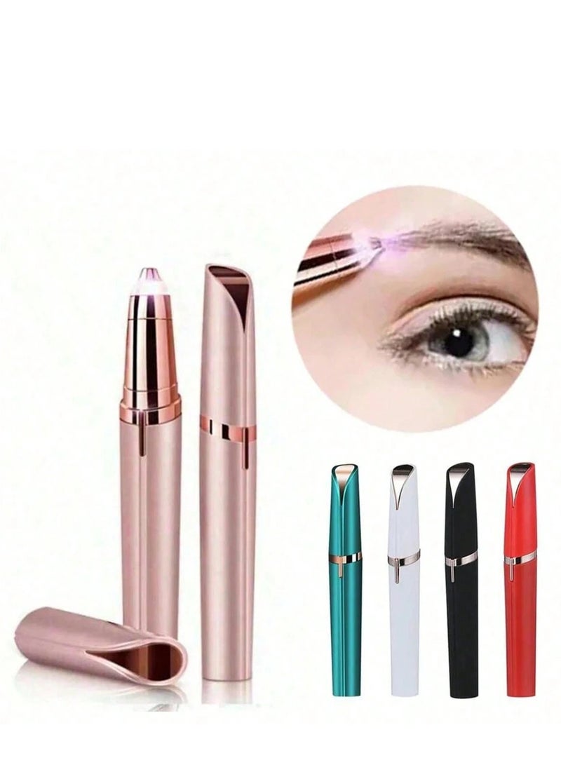 فلولبس ماكينة حلاقة حواجب نسائية USB – قلم تشذيب وإزالة شعر الوجه والحواجب للسيدات - Image 2