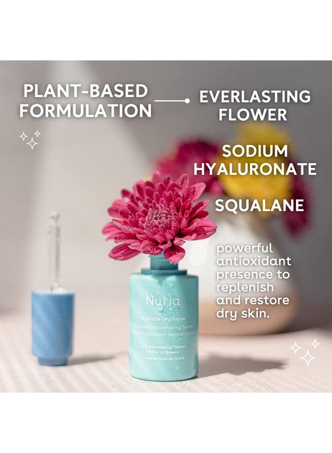 Nuria Hydrate Moisture Replenishing Serum Antioxidant Serum For All Skin Types Skin Care Serum With Everlasting Flower Extract And Squalane Oil For Face 25Ml/0.8 Fl Oz - Image 4