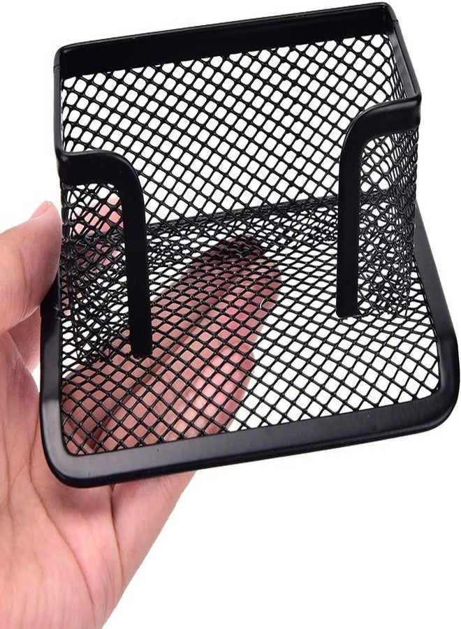 TAODAN Metal Mesh Business Card Holder for Office Desk,Multi-Function Name Card Collection Organizer Supplies Storage Case Display Stand Black - Image 2