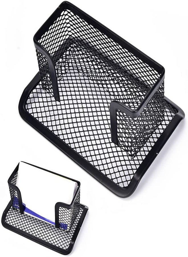 TAODAN Metal Mesh Business Card Holder for Office Desk,Multi-Function Name Card Collection Organizer Supplies Storage Case Display Stand Black - Image 1