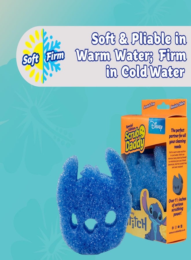 Scrub Daddy Disney Stitch Dish Sponge Twin Pack, Smiley Face Sponges for Cleaning & Washing Up - Kitchen Non Scratch Scourers with FlexTexture Firm & Soft Scrubbing, Dishwashing Scrubber - Image 4