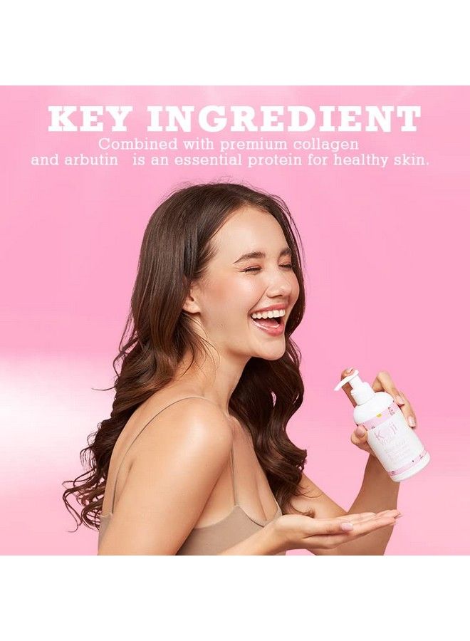 koji white Kojic Acid & Collagen Body Lotion Women Gifts Set For Skin Brightening Moisturizer & Radiant Complexion Uneven Skin Tone Vegan Not Tested On Animals 8.45 Fl Oz (2 Packs) - Image 3