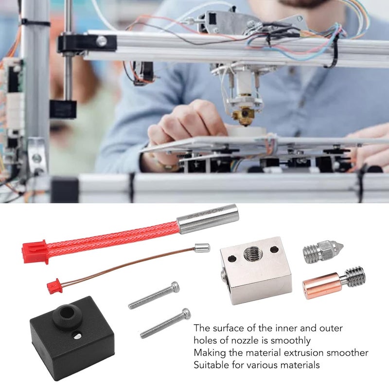 مجموعة كتلة التسخين من سبائك النحاس TC4 لطابعات Ender 3 S1 وCR10 Smart Pro وSermoon V1 Pro مع فوهة عالية الحرارة مقاس 0.4 مم - Image 3