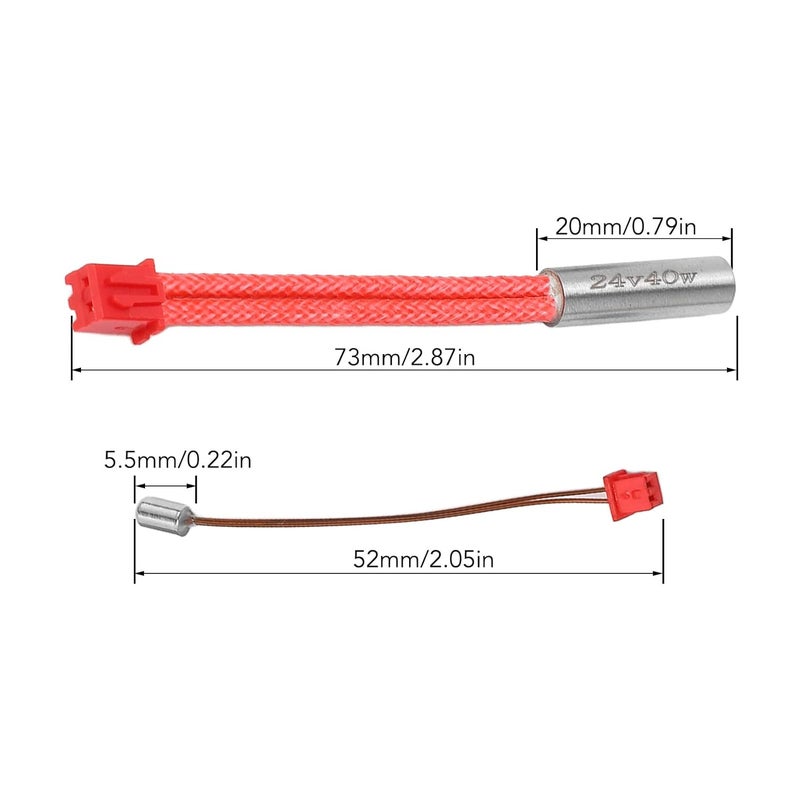 مجموعة كتلة التسخين من سبائك النحاس TC4 لطابعات Ender 3 S1 وCR10 Smart Pro وSermoon V1 Pro مع فوهة عالية الحرارة مقاس 0.4 مم - Image 5