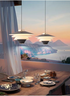 YATAI LIGHTING Modern LED Pendant Light Fixture, 10W Dimmable Conical LED Ceiling Light with Adjustable Height, 3000K-6000K Color Temperature, 8.26" Cone for Kitchen/Bedroom/Living Room, Black  - Image 5