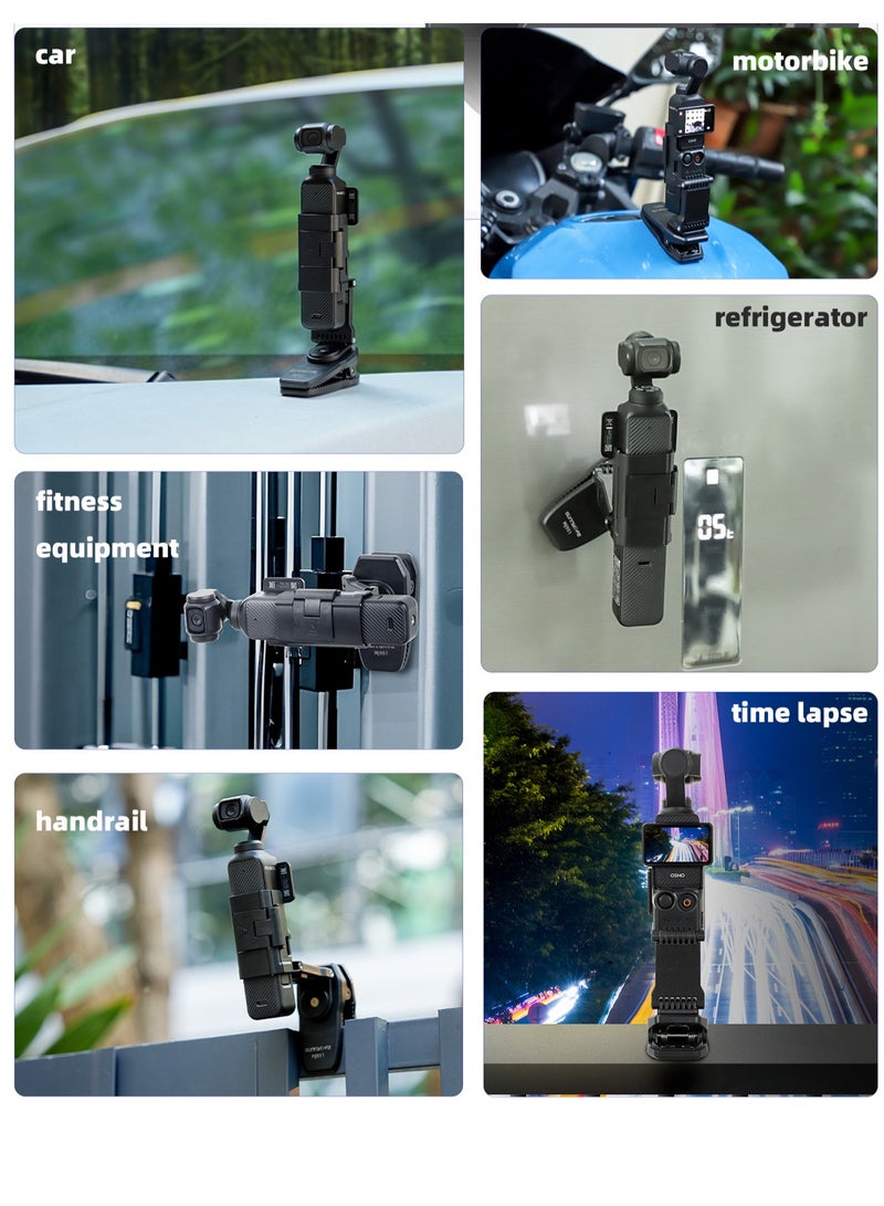 SUNNY LIFE 360° Rotation Magnetic Backpack Clip  for DJI OSMO Pocket 3  - Image 4