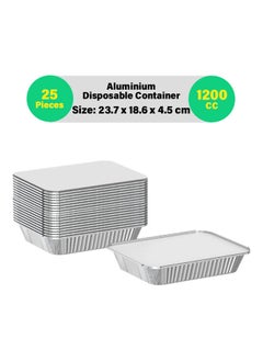 25-Pcs Disposable Aluminum Food Containers with Lid 1200 CC - pzsku/ZA9AE7ABD3E9C6BECDB1FZ/45/_/1705667707/3e298343-e249-4487-bf54-da38865cfe9c