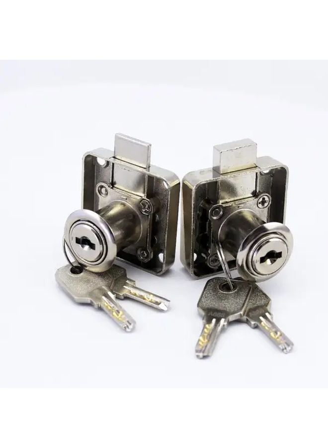 H138 22 قفل درج معدني ثقال مفتاح رئيسي مفتوح اللون - Image 3