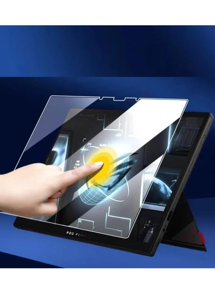 عام حزمة مزدوجة متوافقة مع أسوس آر أو جي فلو زد13 (2025) طراز GZ302EA وGZ302E وGZ302 - واقي شاشة ألعاب مقاس 13.4 إنش، فيلم ناعم عالي الدقة مقاوم للخدوش - Image 3