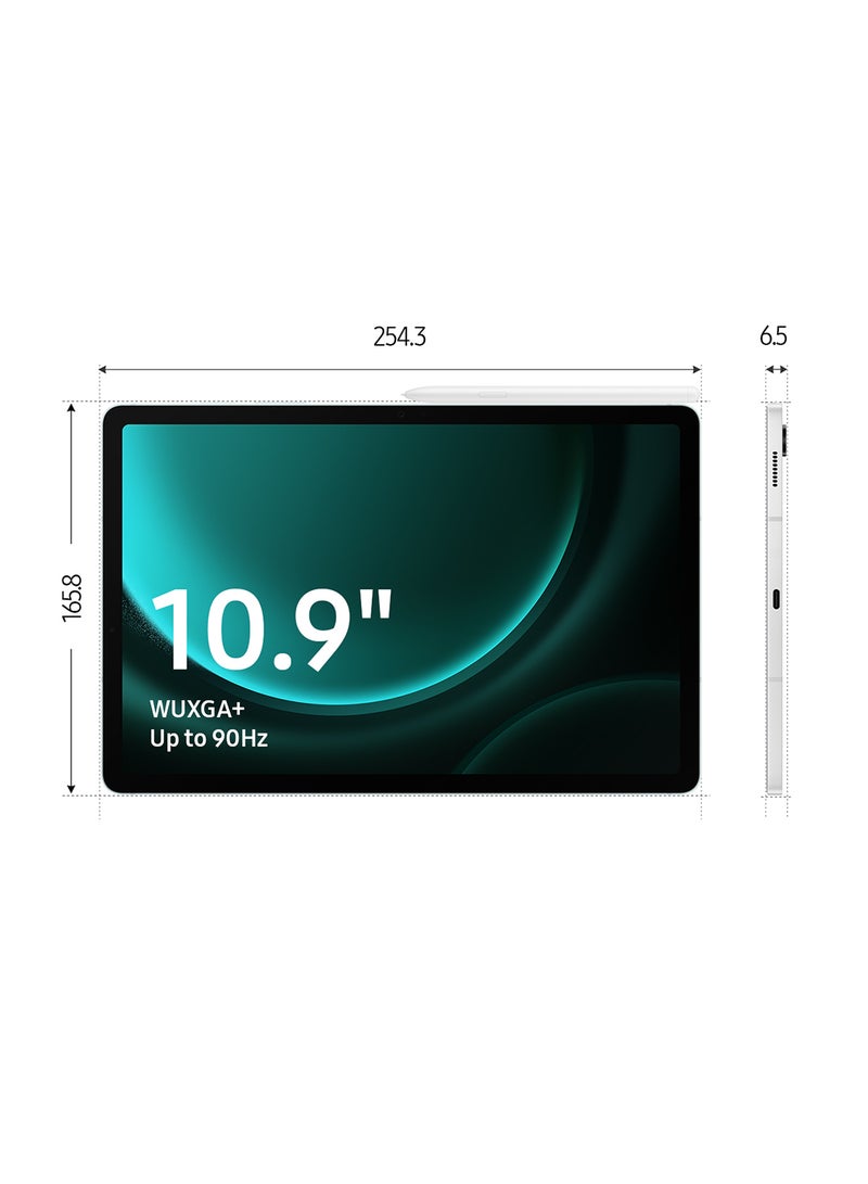 Samsung Galaxy Tab S9 FE Silver 6GB RAM 128GB 5G - Middle East Version - Image 4