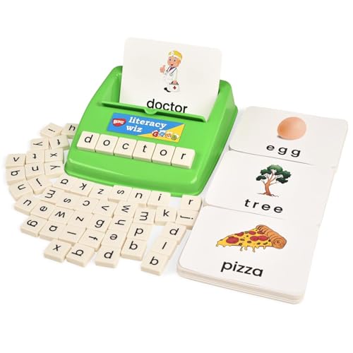 BOHS Literacy Wiz Fun Game See and Hide Spell Lower Case Flash Cards Preschool Language Learning Educational Toys - Image 1
