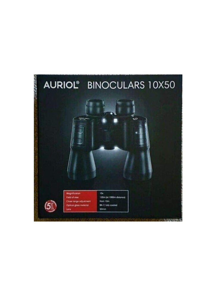 Auriol 10x50 Binoculars with 50mm Lens BK-7, Fully Coated Optical Glass and 10x Magnification - Image 2
