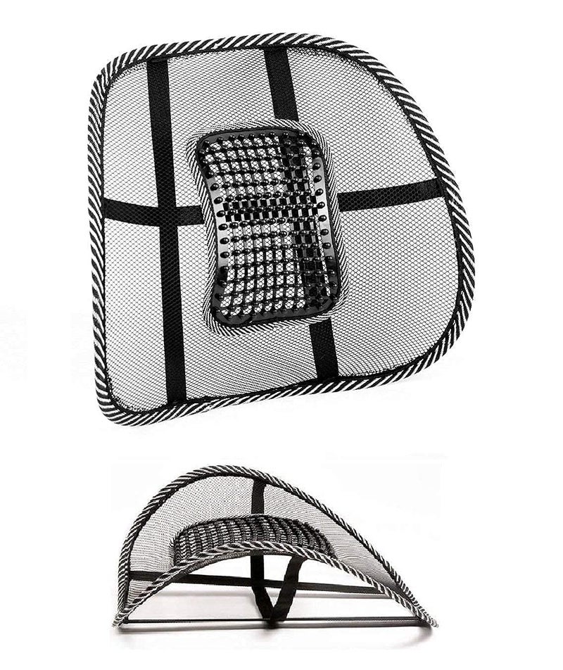 ACS ACS Nylon Back Lumbar Support Chairs For Office Chair Home Car Seat To Relieve Pain Relief Lower Orthopedic Sciatica Rest For Men And Women Ventilation Black  - Image 1