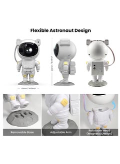 Generic Astronaut Star Projector Galaxy Night Light - Kids Space lights LED Lamp with Remote Control Timer and Remote 360° Adjustable Design for Gaming Room Home Theater  - Image 3