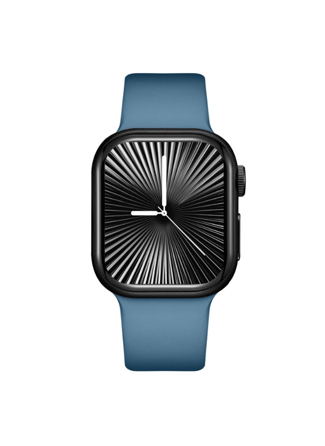 KENNETH SCOTT Kenneth Scott KA10PRO-BSHBN Unisex Smart Display Watch & Silicone Strap Military Green & Navy Blue  - Image 1