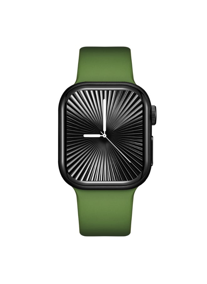 KENNETH SCOTT Kenneth Scott KA10PRO-BSHBN Unisex Smart Display Watch & Silicone Strap Military Green & Navy Blue  - Image 5