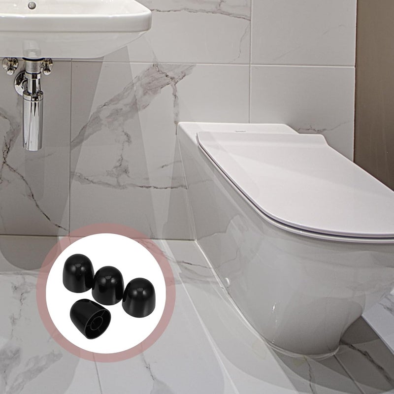 OSALADI 4pcs Universal Toilet Bolt Covers Cap For Bathroom Toilet Floor Bolts Decorative Screw Covers Toilet Floor Bolts Set Toilet Accessory - Image 1
