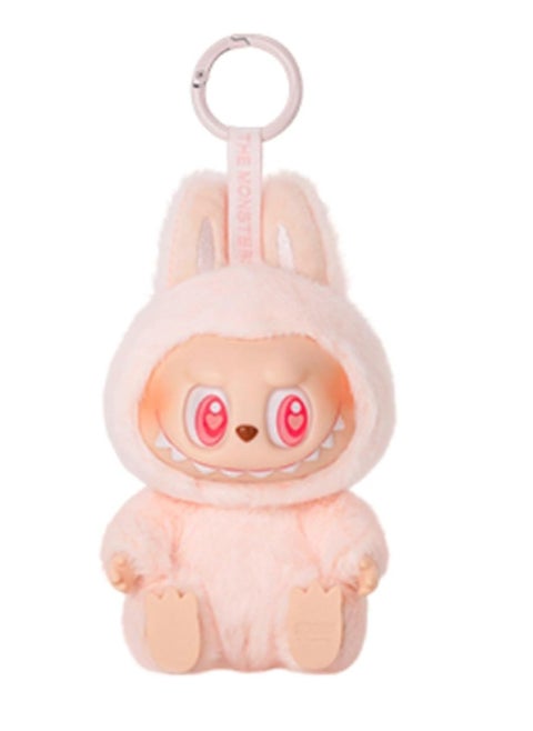 Labub Mart Heart-beating Macaron Vinyl Face Blind Box Plush Doll Toy Labubu Doll Keychain