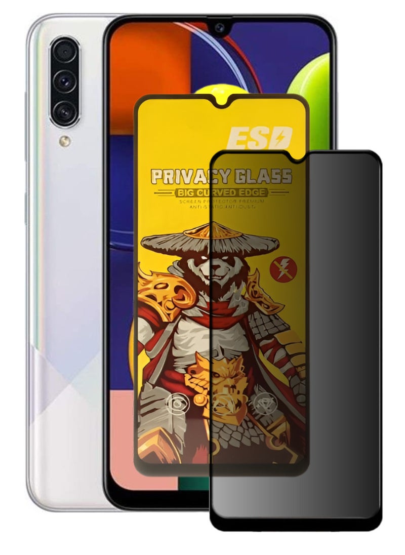ESD Tempered Dustproof Privacy Glass Screen Protector Compatible For Samsung Galaxy A50s - Image 1