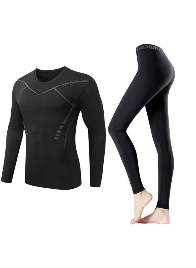 Generic - Swimsuit Women's Split Large Size Conservative Swimming Trunks For Chubby Girls Long-sleeved Trousers For Students Sunscreen Diving Suit-Color:Women-sci-fi Two-piece (long Sleeve)-Size:4XL - Image 1