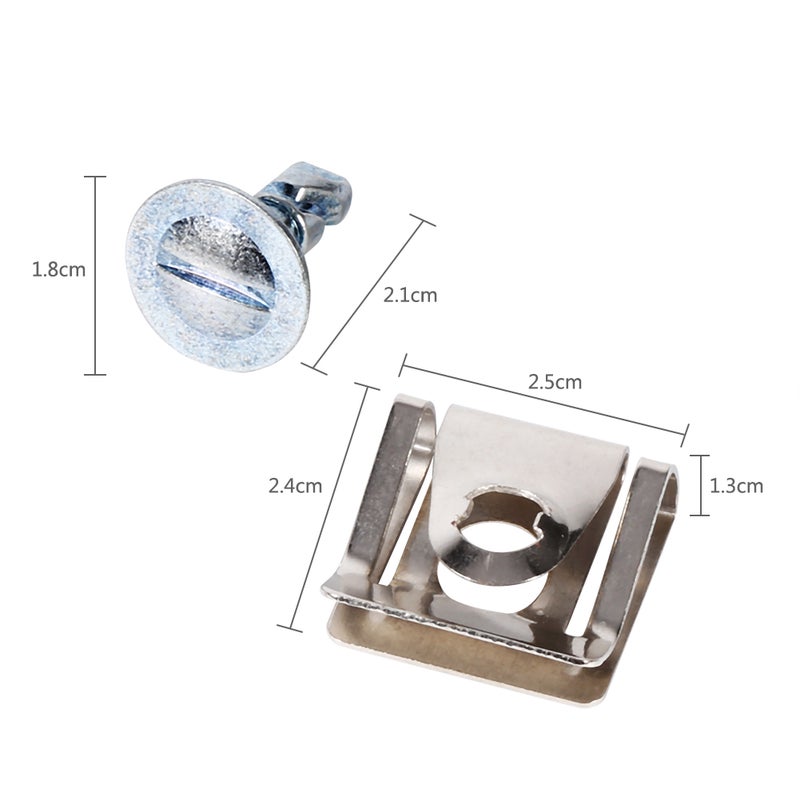10x Under Engine Cover Screw Undertray Metal Clips For  Skoda 8D0805121 - Image 2