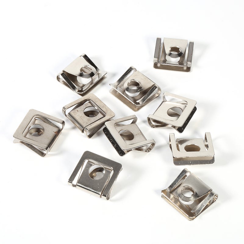 10x Under Engine Cover Screw Undertray Metal Clips For  Skoda 8D0805121 - Image 1