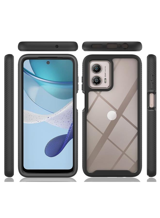 Green Tiger Motorola Moto G53 Starry Sky Full Body Hybrid Shockproof Phone Case with PET Film Royal Blue - Image 2