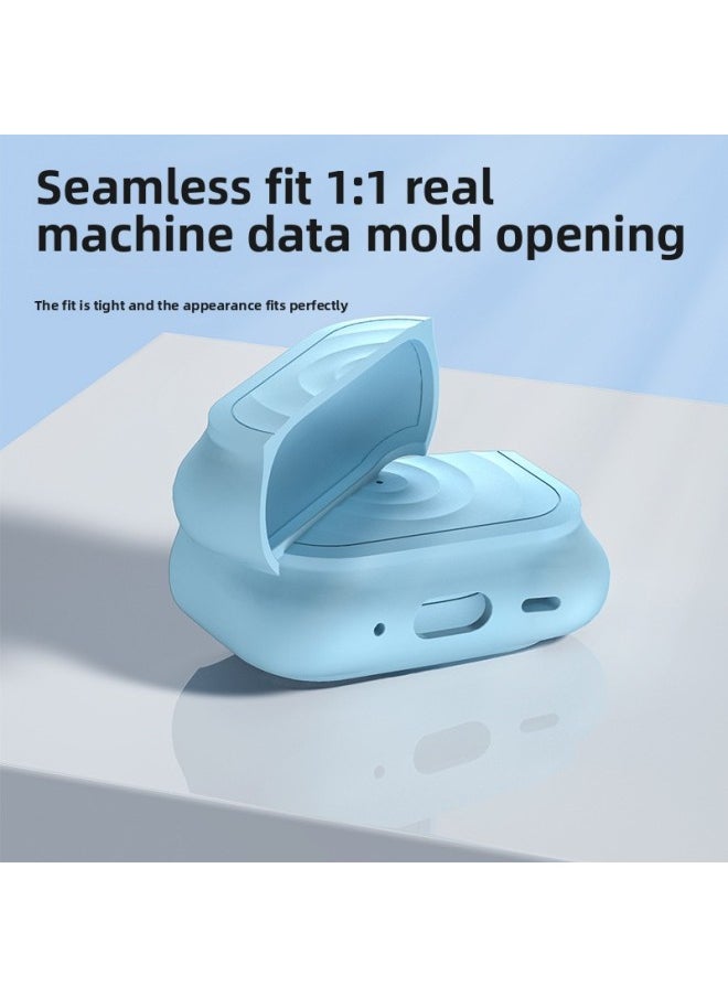 Generic - Boyang Headphone Protective Case For Airpods Pro For Apple Headphones Liquid Advanced Sense Anti-lost Original-Color:Quiet Blue-Applicable Models:Airpods 3 - Image 1