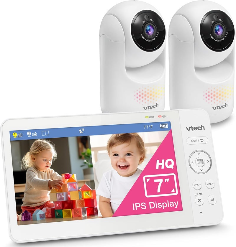 VTech Advanced HQ Max Twin 7" Digital Video Baby Monitor - Image 1