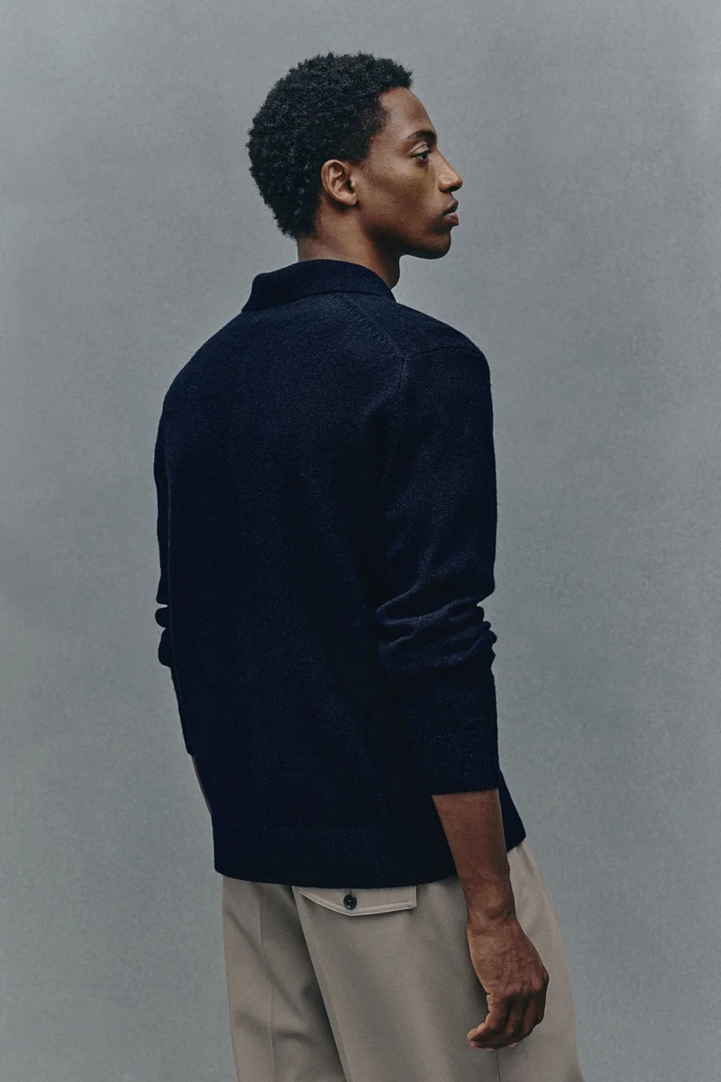 H&M Regular Fit Wool Polo Jumper