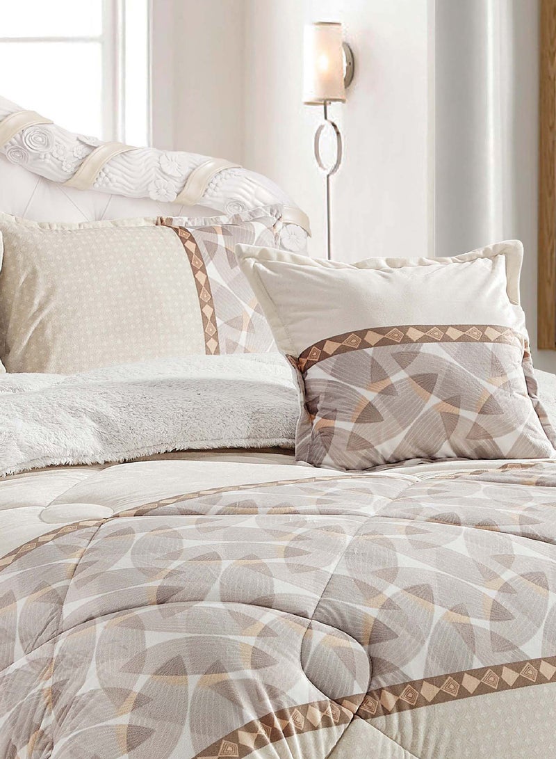 Sleep night Winter 4Pcs Comforter Set Single Size 160x210cm Floral Bedding Sets Multicolor - Image 3