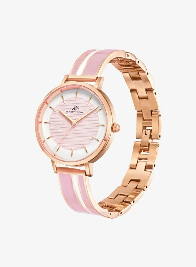 Kenneth Scott Alloy Analog Watch K23501-RBPP - 32 mm