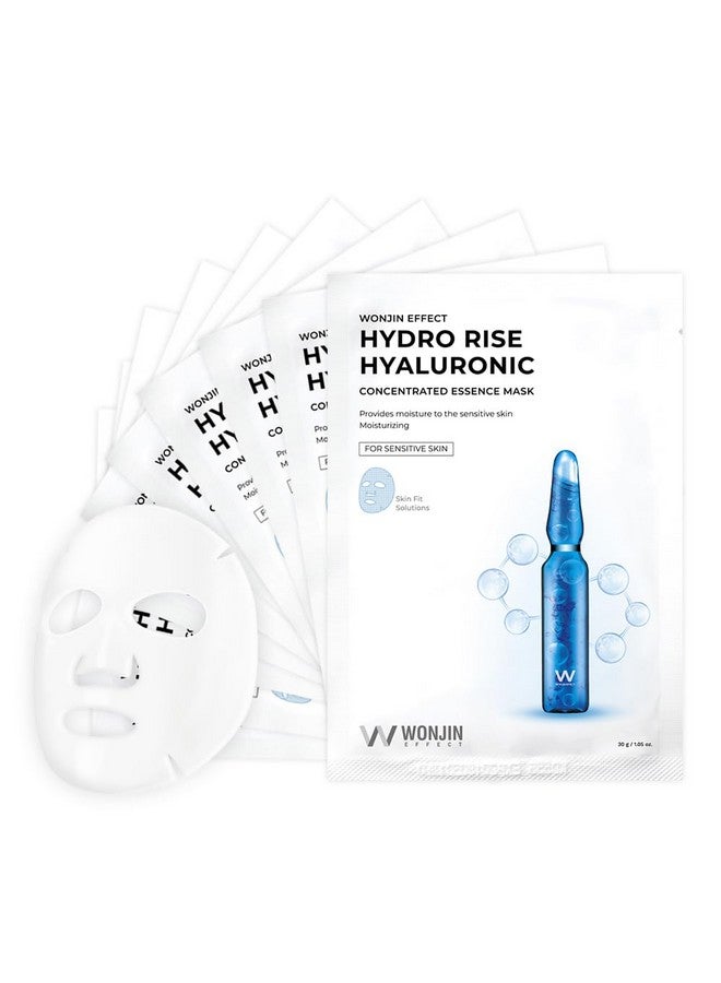 Wonjin Effect HYDRO RISE HYALURONIC MASK 1.05 fl Oz*10 pieces, Hydrating, Moisturizing, Skin Elasticity, Wrinkle Care, Hyaluronic Acid, Aquaxyl, Skin Barrier, Mask Sheet - Image 1