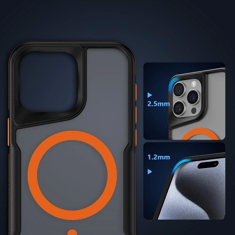 RedClick Apple iPhone 14 Pro Max Case Magsafe Charging Feature Military Airbag Strip Lamer Cover  - Image 4