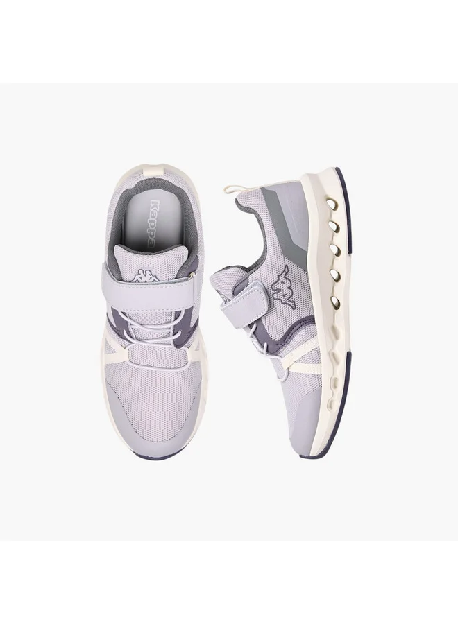 كابا Girls' Logo Print Sports Shoes with Hook and Loop Closure