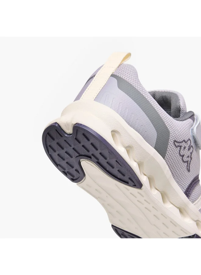 Kappa Girls' Logo Print Sports Shoes with Hook and Loop Closure