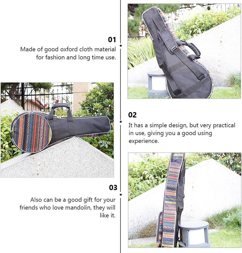 comfrt Mandolin Case Vintage Oxford Cloth Mandolin Bag Travel Guitar Case Bass Guitar Case Bag Accessories for Electric Guitar ( Assorted Color ) - Image 1